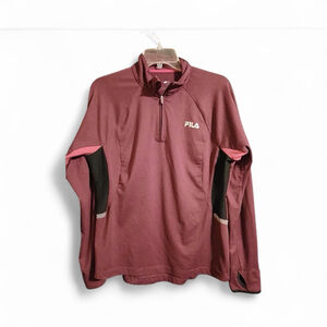 FILA Sport Running 1/4 Zip Pullover Women's Size M (17JC)